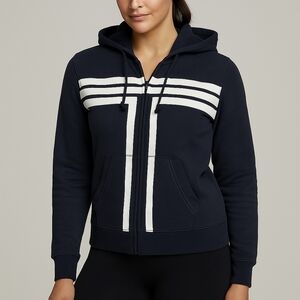 Tory Sport Navy Hoodie with White Accents
